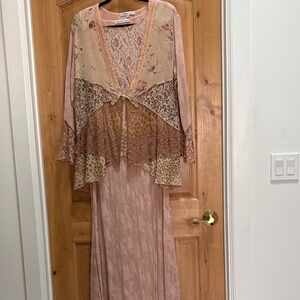 Spencer Alexis Pink Lace 2 piece Dress